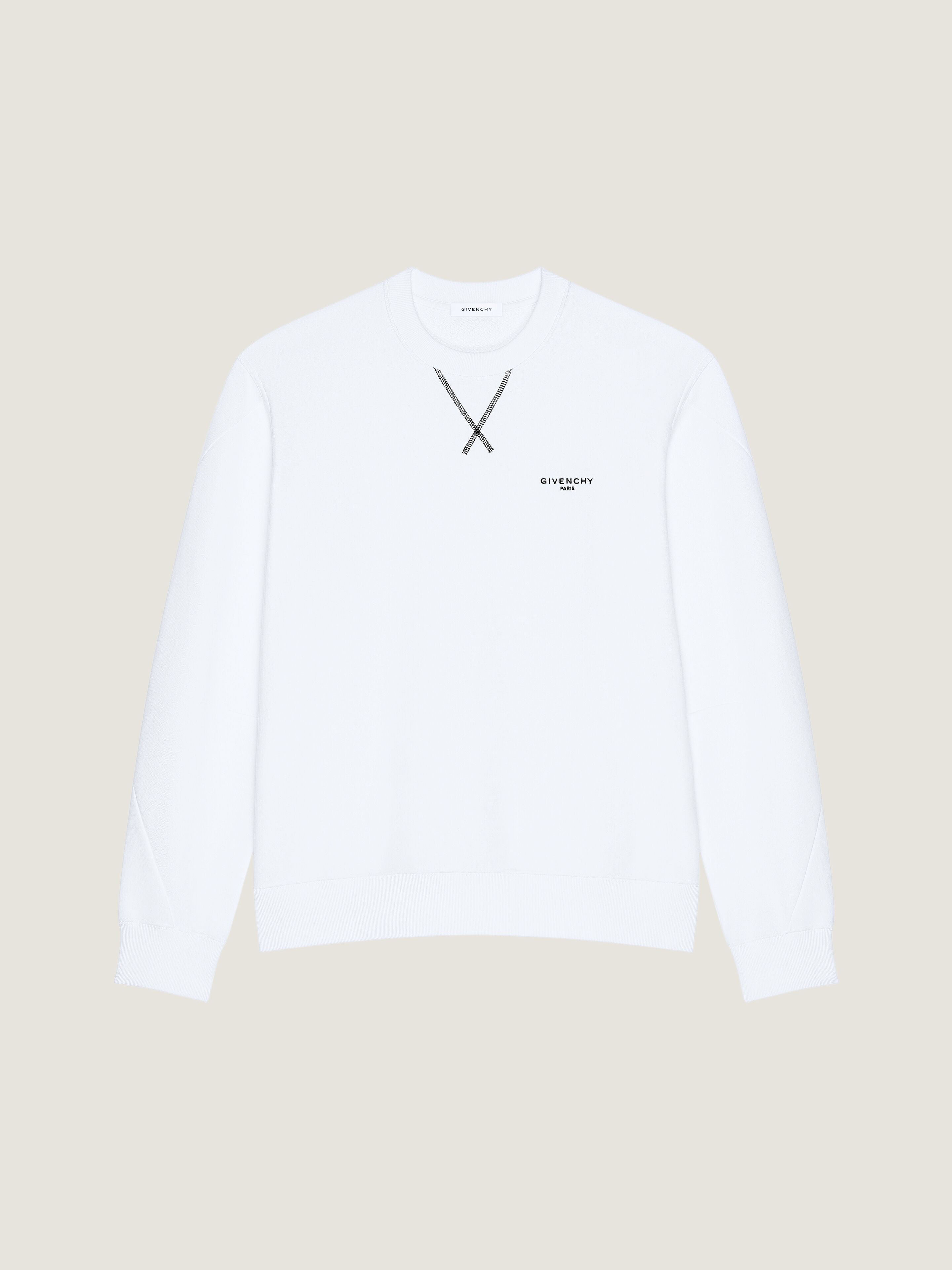 Couture Seam sweatshirt in fleece with GIVENCHY Paris
